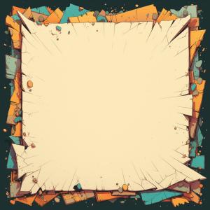 This colorful, jagged border background features a blank center for text or images, ideal for engaging presentations. 

