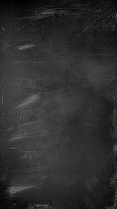 A textured black chalkboard-like background with subtle scratches and smudges. 


