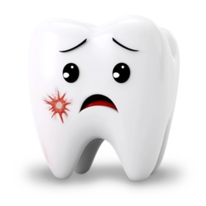 Download this clipart to highlight the importance of dental hygiene and the consequences of tooth decay.