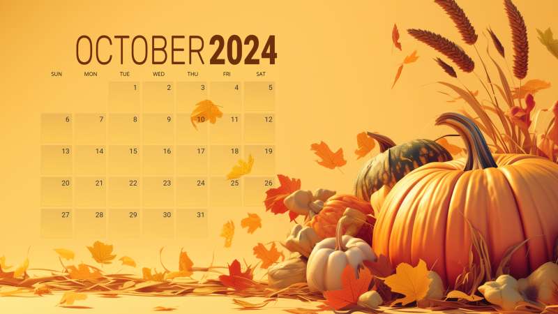 This Presentation Clipart shows a preview of October Harvest Calendar