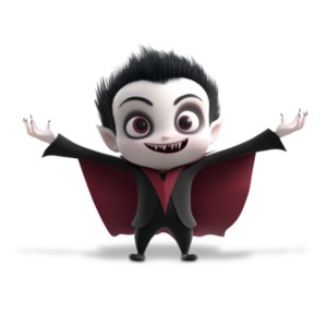 Download this boy vampire clipart to add a whimsical and fun touch to your Halloween-themed presentations and designs.