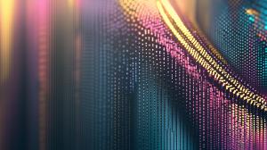 Vibrant abstract background with colorful gradients and dynamic vertical lines.

