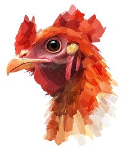 Download this stylized turkey head represents the festive spirit of Thanksgiving.