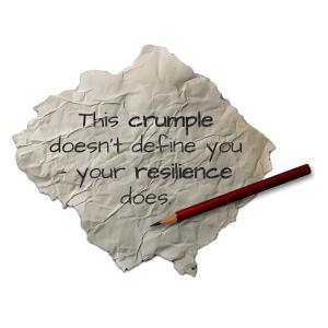Download this clipart of crumpled paper and pencil, symbolizing resilience and the strength to overcome setbacks with creativity.