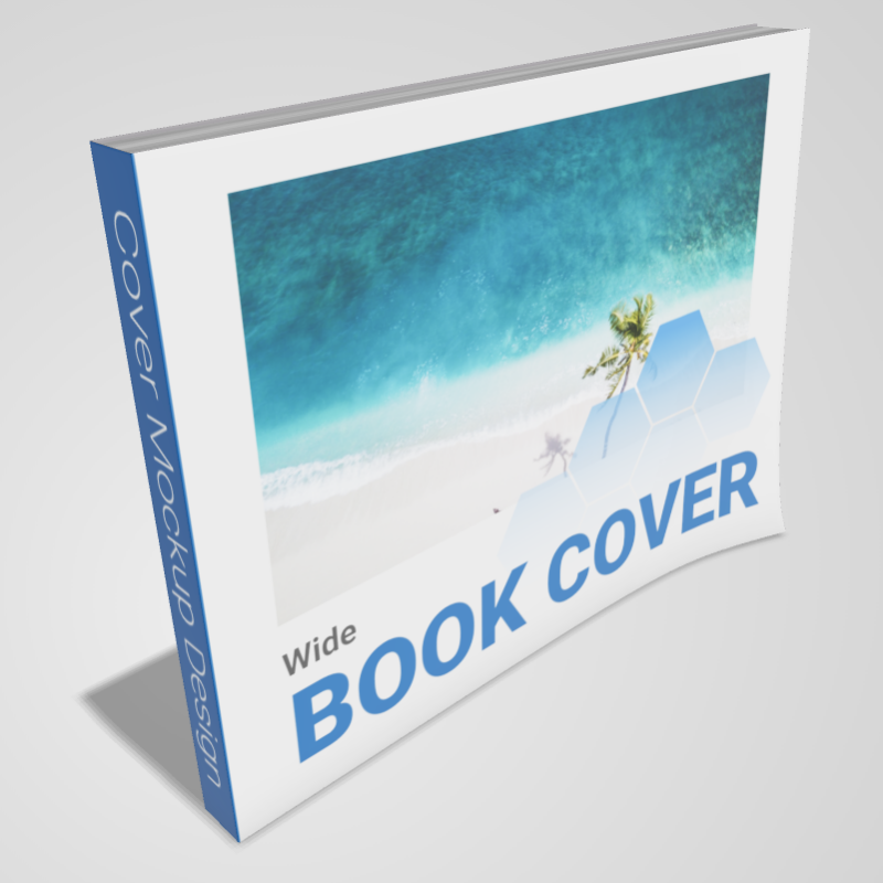 This Presentation Clipart shows a preview of Book Cover Mockup ( 11x8.5 ) Clipart