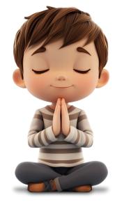 Download this image depicting a boy praying, symbolizing faith and spirituality.