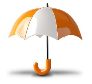 Download this vibrant umbrella symbolizes protection and safety from the elements.
