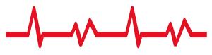 Download this image depicting a red heartbeat line, symbolizing cardiovascular health and monitoring.
