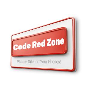 Dowload or customize thisCode Red Zone clipart for adding urgency to presentations, media designs, and safety materials.