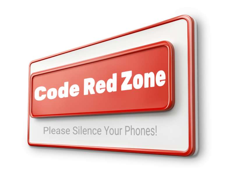 This Presentation Clipart shows a preview of Code Red Zone: Customizale Clipart