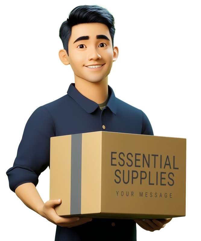 This Presentation Clipart shows a preview of Custom Delivery Box