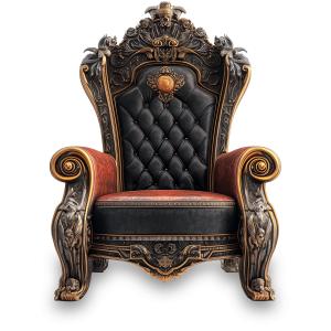 Use this ornate royal throne clipart in PowerPoint or Google Slides to illustrate leadership, royalty, tradition, and ceremonial themes.