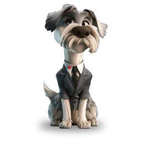 Download a professional yet funny business dog clipart for branding, presentations, and marketing. Perfect for corporate humor and leadership slides.