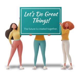 Download or Customize this women teamwork clipart to inspire unity and collaboration in your PowerPoint or Google Slides presentations.