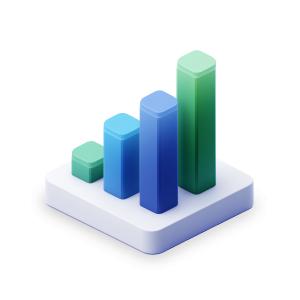 Use this colorful bar chart clipart to highlight sales, growth, and data trends in PowerPoint and Google Slides. Ideal for reports and marketing.