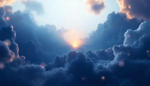 This serene sky background symbolizes hope and reflection, perfect for a national day of prayer presentation. 

