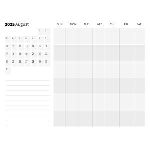 Printable Monthly Planner - Editable Calendar Template - Easy to change month and year.