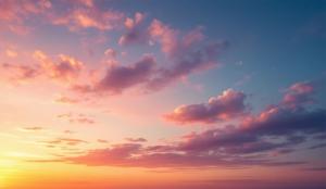 This serene sunset sky image serves as a peaceful memorial day background.