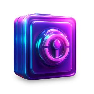 Download this purple safe clipart for PowerPoint. Perfect for themes about security, protection, cybersecurity, and asset management.