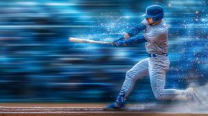 Use this baseball swing PowerPoint background for sports, youth teams, or motivation slides. Adds energy and excitement to any presentation.