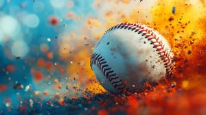 A dynamic baseball background capturing the excitement of summer sports.