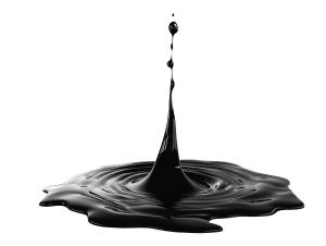 High-quality black oil drop clipart with ripple effects—ideal for energy, oil industry, and environmental science PowerPoint presentations.