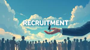 Use this talent recruitment background to illustrate hiring strategies, HR practices, and talent acquisition in business presentations.