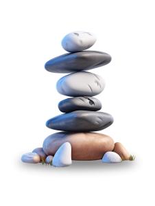 Use this stone stack clipart in PowerPoint to illustrate balance, mindfulness, and emotional well-being with a creative, calming visual.
