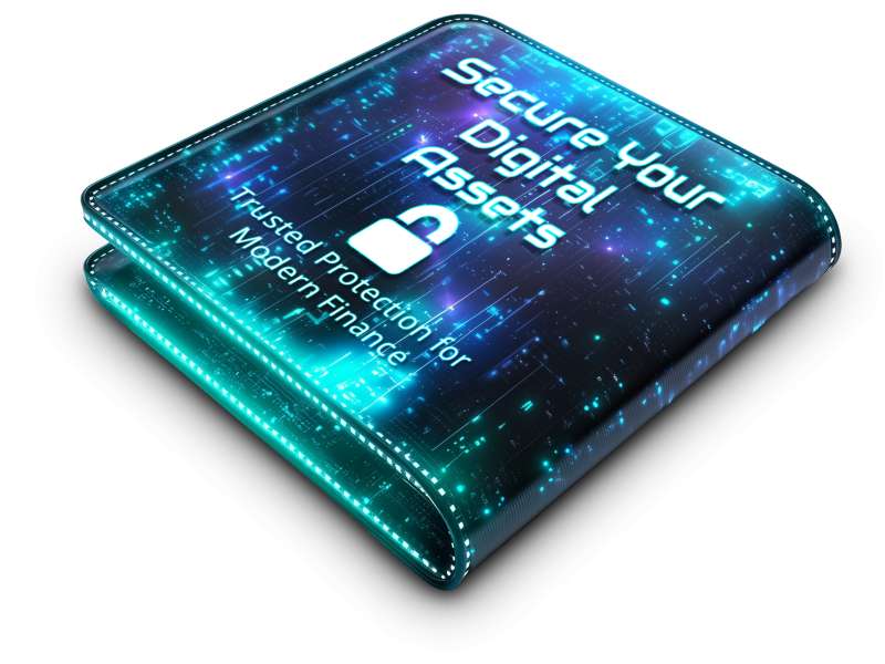 This Presentation Clipart shows a preview of Secure Digital Wallet Clipart for Cryptocurrency, Cybersecurity, and Fintech Presentations