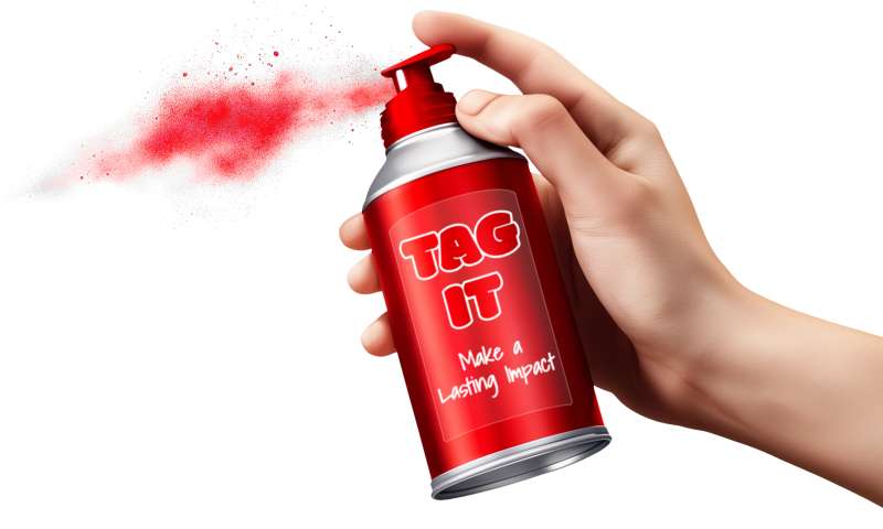 This Presentation Clipart shows a preview of Tag It
