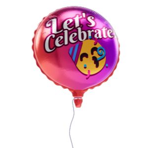 Downlaod or custmoize a party balloon with editable text, colors, and images—perfect for personalized presentations or celebration graphics.