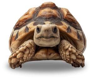 Use this realistic tortoise clipart to highlight wildlife education, conservation, and life themes like patience, wisdom, and resilience.
