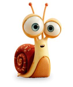 This cartoon snail clipart adds fun to lessons and presentations about animals, learning, and slow and steady progress for young audiences.