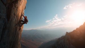 Download this adventurous climber presentation clipart to inspire and motivate your audience with themes of exploration.