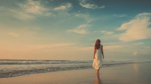 Download this tranquil beach walk presentation clipart to evoke peace and relaxation in your slides.