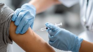 Download this impactful flu shot administration presentation clipart to elevate health awareness slides.