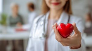 Download this heart health presentation clipart to emphasize care and wellness in medical slides.