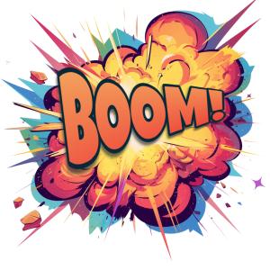 Download this explosive Boom presentation clipart to energize your slides with impactful visuals.