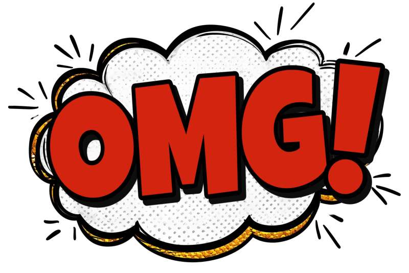 This Presentation Clipart shows a preview of OMG Cartoon Callout