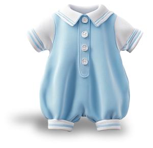 Download this adorable baby clothing presentation clipart to enhance your slides with a touch of childhood charm.