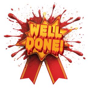 Download this explosive Gold Ribbon Presentation Clipart to celebrate achievements in your slides.