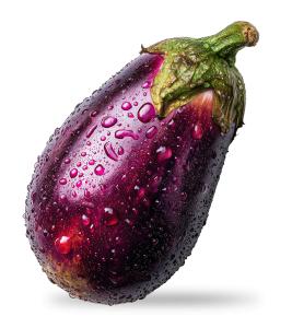 Download this fresh eggplant presentation clipart to enhance your culinary-themed slides.