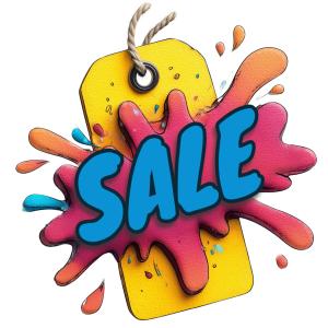 Download this vibrant sale tag presentation clipart to make your promotions pop.