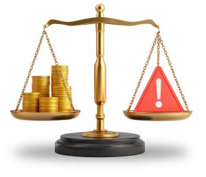 Download this Risk vs Reward presentation clipart to illustrate financial decisions effectively.