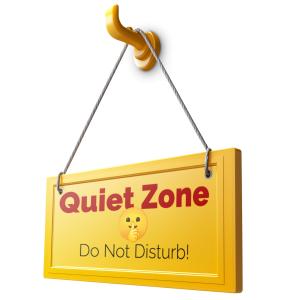 Download this engaging Quiet Zone presentation clipart to effectively communicate the need for silence in various settings.