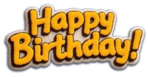 Download this playful Happy Birthday presentation clipart to add a festive touch to your birthday celebrations.