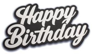 Download this stylish Happy Birthday presentation clipart to elevate your celebration slides.