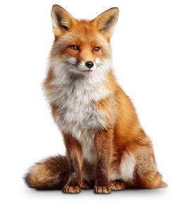 Download this captivating fox presentation clipart to enhance your wildlife-themed slides.Title: Fox Sitting Clipart