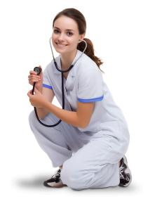 Download a Veterinarian holding a stethoscope PNG clipart. Perfect for presentations about pet care, animal health, and veterinary medicine.