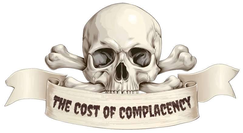 This Presentation Clipart shows a preview of Customizable Skull and Crossbones Banner Clipart – Symbol of Risk and Vigilance